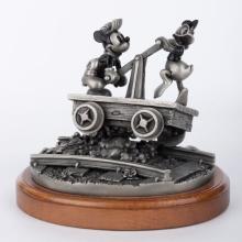 Riding the Rails Limited Edition Pewter Figurine by Chilmark/Hudson Creek - ID: dec22434 Disneyana
