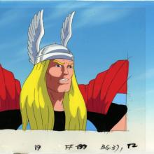 Fantastic Four Thor Production Cel and Background - ID: fant3500 Marvel