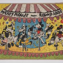 Mickey Mouse Round-About Jigsaw Puzzle (c.1930's) - ID: feb23440 Disneyana