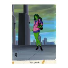 Incredible Hulk She-Hulk Production Cel and Background - ID: hulk32143 Marvel