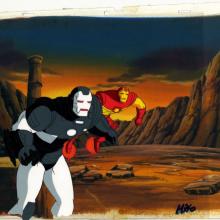 Iron Man and War Machine Production Cel and Background - ID: iron32314 Marvel