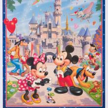 Disneyland Characters Enjoying the Castle Poster - ID: jandisneyland22250 Disneyana