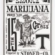 Rolly Crump Signed Smoke Marijuana Print - ID: janrolly22169 Disneyana