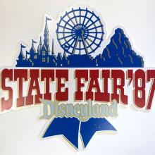State Fair '87 Park Used Disneyland Lamppost Sign - ID: juldisneyana21083 Disneyana