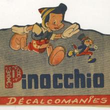Pinocchio Transfer Set from Paris (c.1940s) - ID: mar23003 Disneyana