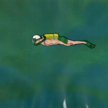 Jonny Quest Dreadful Doll Race Bannon Production Cel - ID: mar23111 Hanna Barbera