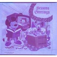 Walt Disney Studios Christmas Card Front Cover Printing Transparency (1954) - ID: mardisney22084 Walt Disney
