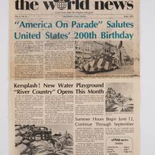 Walt Disney World The World News Newsletter 1976 - ID: may22054 Disneyana