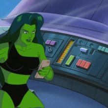 The Incredible Hulk She-Hulk Production Cel and Background - ID: may22304 Marvel