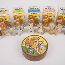 Set of (6) Disney's by Wade Lady and the Tramp Ceramic Figurines (c.1960's/1970's) - ID: may23760 Disneyana