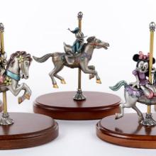 Chilmark Set of (5) "Carousel Ride" Pewter Figurines (c.2000s) - ID: nov22156 Disneyana