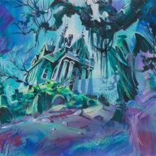 WB Tiny Toons Return to the Acme Acres Zone: Boo Ha Ha Background Concept by Walt Peregoy - ID: oct23007 Warner Bros.