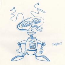 Tiny Toon Adventures Robot Concept Drawing - ID: oct23213 Warner Bros.