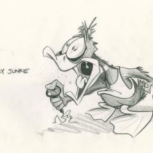 Tiny Toon Adventures Real Kids Don't Eat Broccoli Plucky Junkie Concept Drawing - ID: oct23216 Warner Bros.