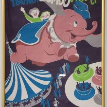 Fantasyland Dumbo Mad Tea Party & Carousel Original Attraction Poster - ID: sepdisneyland21056 Disneyana