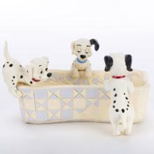 101 Dalmatians 'Puppy Bowl' Dish Figurine (2020) - ID: 028399282357 Disneyana