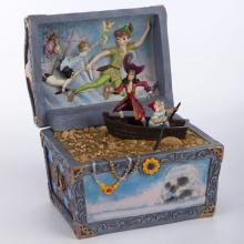 Peter Pan 'Treasure-Strewn Tableau' Treasure Chest Figurine (2020) - ID: 028399282371 Disneyana