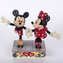 Mickey and Minnie 'A Sweet Skate' Figurine (2023)  - ID: 028399381999 Disneyana