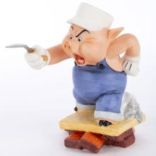 Practical Pig ‘Work and Play Don't Mix' Figurine - ID: 035075410362 Disneyana