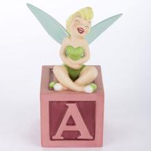 Tinker Bell 'A Firefly! A Pixie! Amazing!' Block Figurine - ID: 035075410454 Disneyana