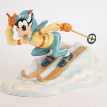 Goofy 'All Downhill From Here' Skiing Figurine - ID: 045544076180 Disneyana