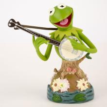Grand Jester Studios Kermit the Frog Playing Banjo Figurine Bust (2012) - ID: 045544589208 Disneyana