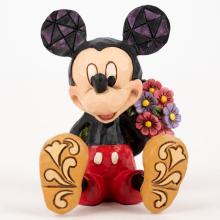 Mickey Mouse with Flowers Miniature Figurine (2016) - ID: 045544878982 Disneyana