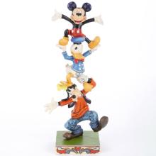 Mickey, Donald, and Goofy 'Teetering Tower' Figurine (2016) - ID: 045544890328 Disneyana