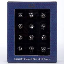 Set of 12 Jack Skellington Face Expression Pins (1999) - ID: 4935537140591 Disneyana