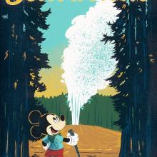 "Yellowstone" Signed and Numbered Limited Edition Print by Bret Iwan - ID: 556G0033C-REG Disneyana