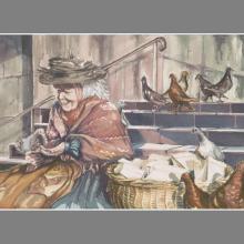 Mary Poppins "Steps of St. Paul's" Lithographic Print by Tony Baxter - ID: 588L0002P-REG Disneyana