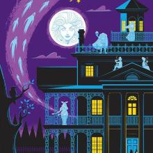 “Disneyland's Haunted Mansion” Signed and Numbered Limited Edition Print by Eric Tan - ID: 589G0016C-REG Disneyana