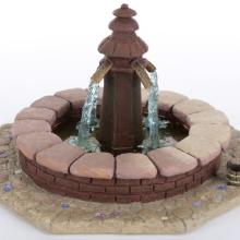 Beauty and the Beast ‘Village Fountain’ Anniversary Figurine - ID: 761880460444 Disneyana