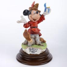 Mickey Mouse in 1947 Mickey and the Beanstalk Capodimonte Figurine (1988)  - ID: LZD6716 Disneyana