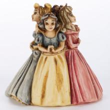 Disney Princesses 'Once Upon A Time' Figurine Trinket Box (2003) - ID: WDWRPR Disneyana