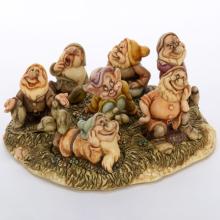 The Seven Dwarfs Figurine Trinket Box  Set (2000s) - ID: WDWSD Disneyana