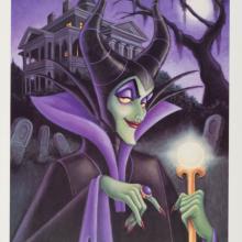 Maleficent Disneyland Character of the Month Limited Edition Print (2000) - ID: apr23180 Disneyana