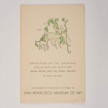 San Francisco Museum of Art Snow White and the Seven Dwarfs Exhibition Pamphlet (1938) - ID: apr23325 Disneyana