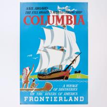 Frontierland Sailing Ship Columbia Attraction Poster (2000s) - ID: apr24023 Disneyana