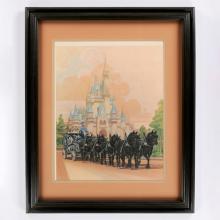 Disneyland Our Team Main Street Horse Carriage Limited Edition Print by Charles Boyer (1981) - ID: apr24027 Disneyana