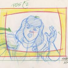 X-Men "Graduation Day" Jubilee Layout Drawing (1997) - ID: apr24118 Marvel