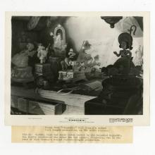 1940 Pinocchio Geppetto's Workbench Theatrical Release Promotional Photograph - ID: aug22104 Walt Disney