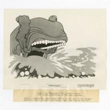 1940 Pinocchio Monstro Illustration Theatrical Release Promotional Photograph - ID: aug22121 Walt Disney