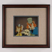 Pinocchio Foulfellow and Gideon Courvoisier Production Cel (1940) - ID: aug23075 Walt Disney