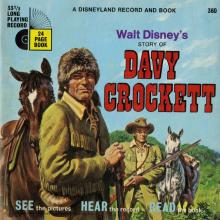 Walt Disney's Story of Davy Crockett Record and Book (1971) - ID: dec22071 Disneyana