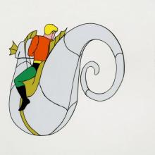 Aquaman and Storm the Seahorse Stock Production Cel (c.1960s) - ID: dec22294 Filmation