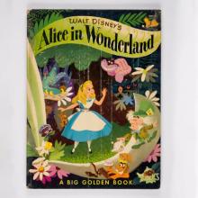 1950s Alice in Wonderland Big Golden Book 8th Printing - ID: feb23293 Disneyana
