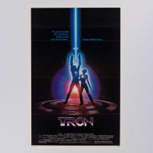 Framed TRON Theatrical Release Promotional One-Sheet Poster (1982) - ID: feb24018 Walt Disney
