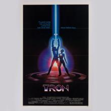 TRON Theatrical Release Promotional One-Sheet Poster (1982) - ID: feb24020 Walt Disney