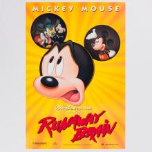 Runaway Brain Mickey Mouse Promotional One Sheet Poster (1995) - ID: feb24034 Walt Disney